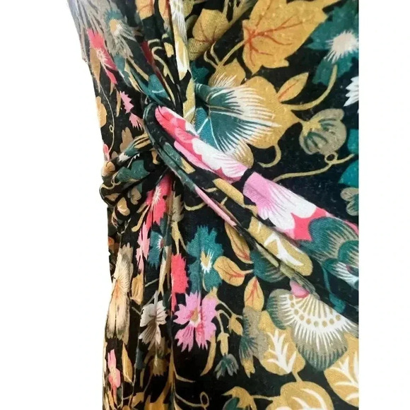LILKA by ANTHROPOLOGY midi twist front floral TASCADE dress size medium - Picture 9 of 12
